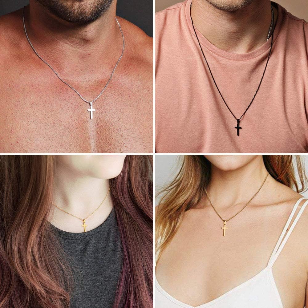 Wear Your Faith: Premium Solid Stainless Steel Cross Necklace for Men